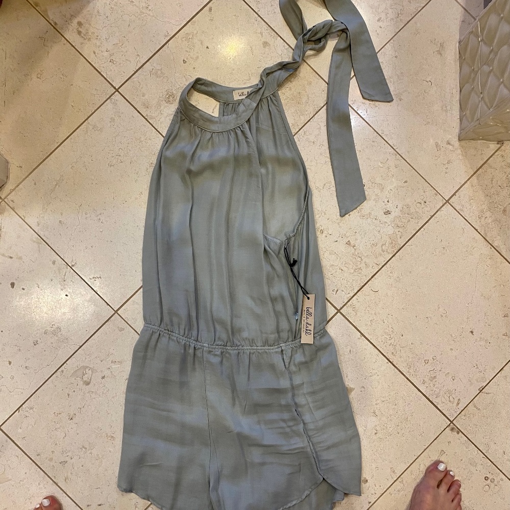 Tie Neck Romper
